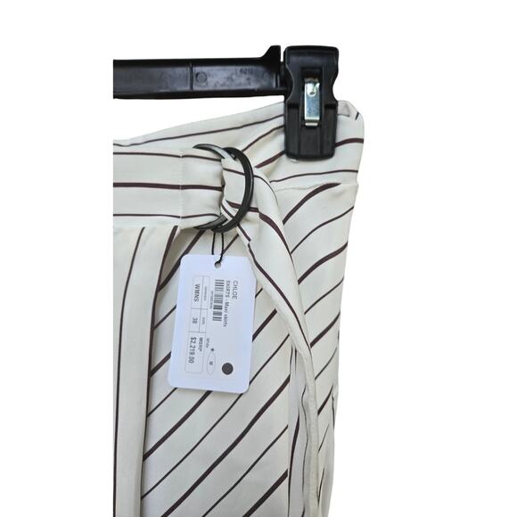 Chloe White striped silk maxi skirt size 38 NWT - Picture 7 of 11